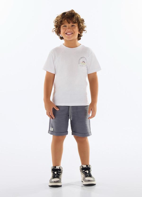 Quimby - Conjunto Camiseta e Bermuda Infantil Branco 1