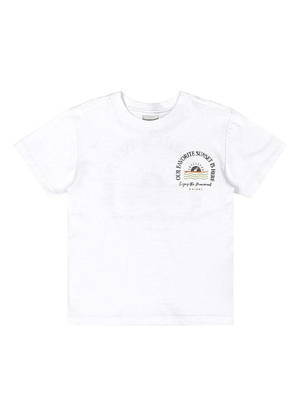 Quimby - Conjunto Camiseta e Bermuda Infantil Branco 4