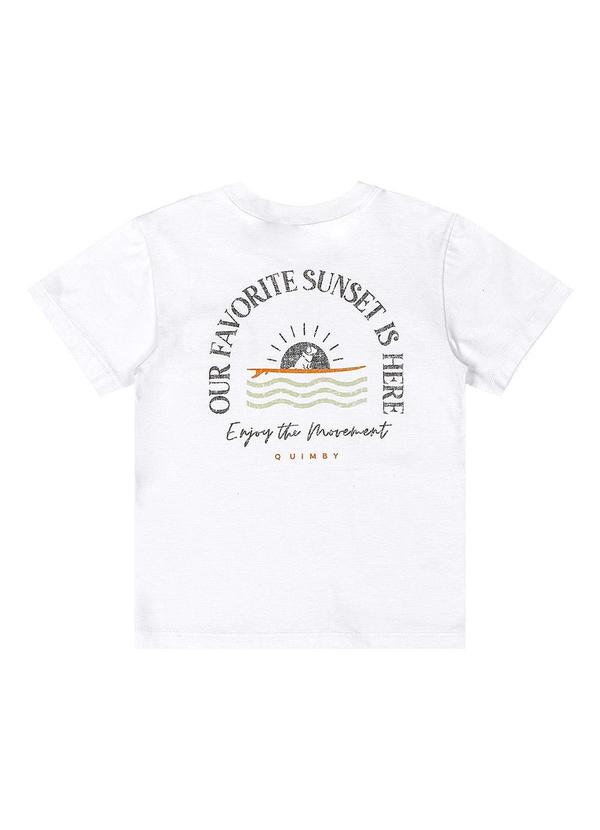 Quimby - Conjunto Camiseta e Bermuda Infantil Branco 6