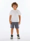 Quimby - Conjunto Camiseta e Bermuda Infantil Preto - variação: Branco