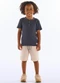 Up Baby - Conjunto Camiseta e Bermuda Infantil Cinza - variação: Cinza
