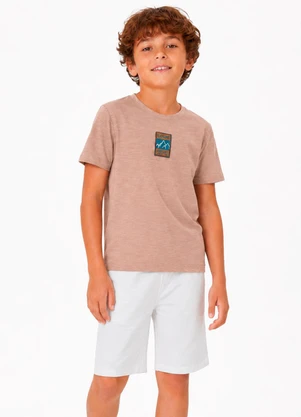 Trick Nick - Conjunto Camiseta e Bermuda Infantil Marrom - TRICK NICK