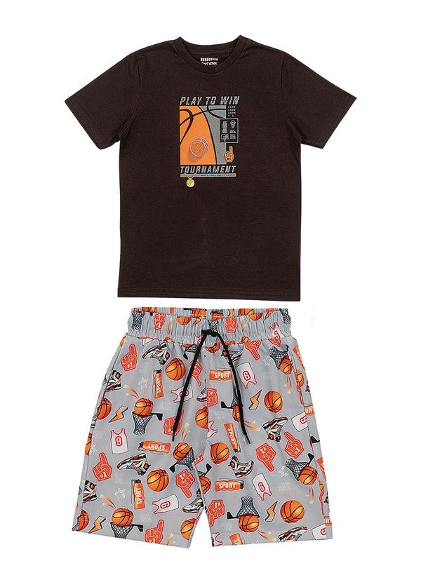 Soft Bonni - Conjunto Camiseta e Bermuda Infantil Preto