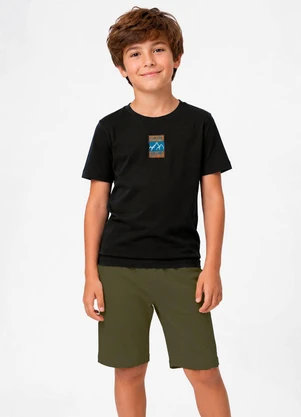 Trick Nick - Conjunto Camiseta e Bermuda Infantil Preto - TRICK NICK