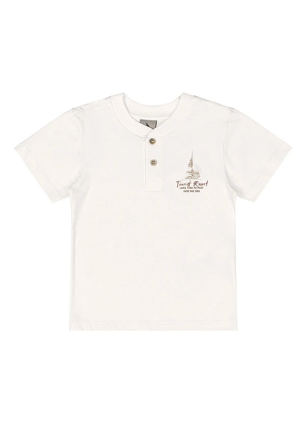 Quimby - Conjunto Camiseta e Bermuda Infantil Branco 3
