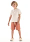 Quimby - Conjunto Camiseta e Bermuda Infantil Branco - variação: Branco