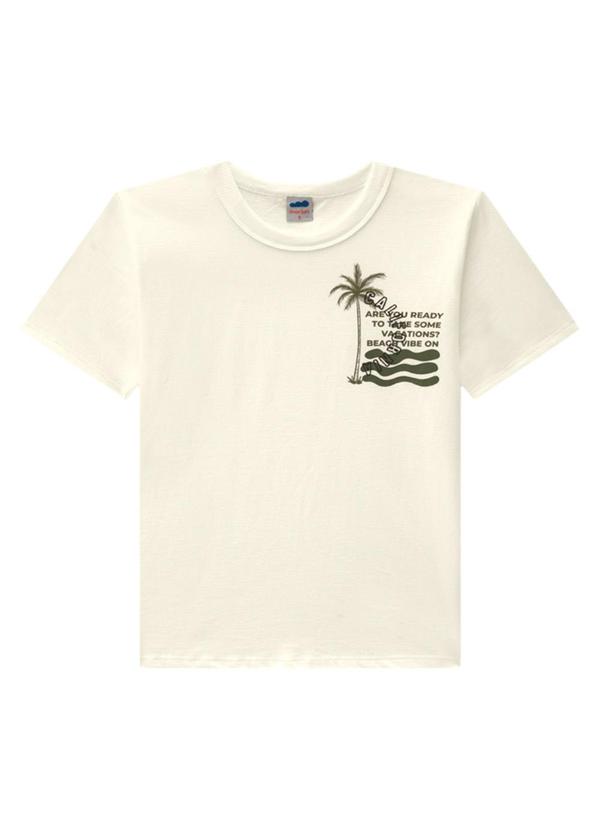 Marlan - Conjunto Camiseta e Bermuda Jet Black Bege