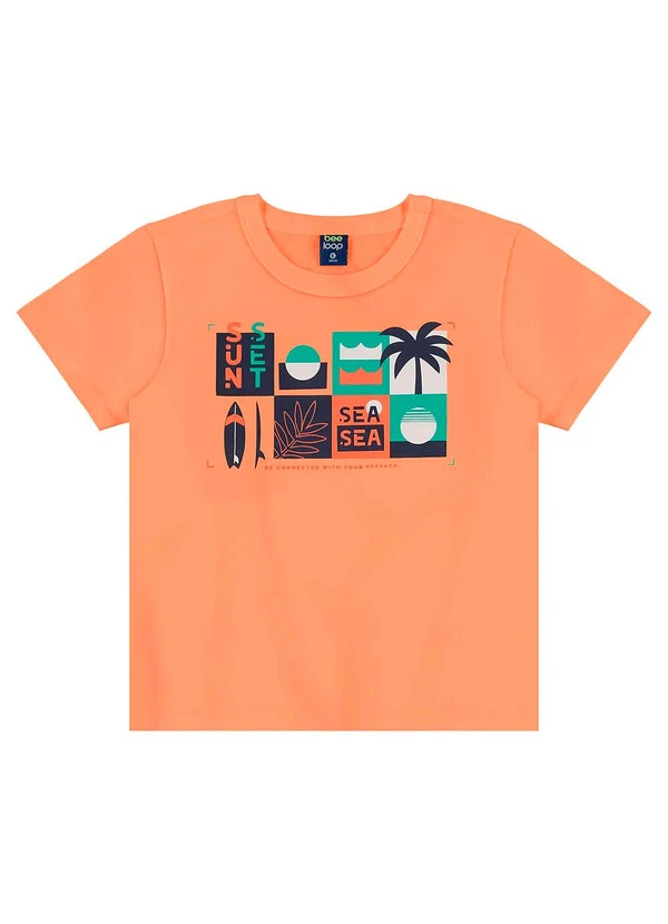 Bee Loop - Conjunto Camiseta e Bermuda Laranja 3
