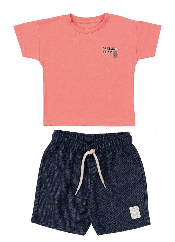 Soft Bonni - Conjunto Camiseta e Bermuda Laranja 1