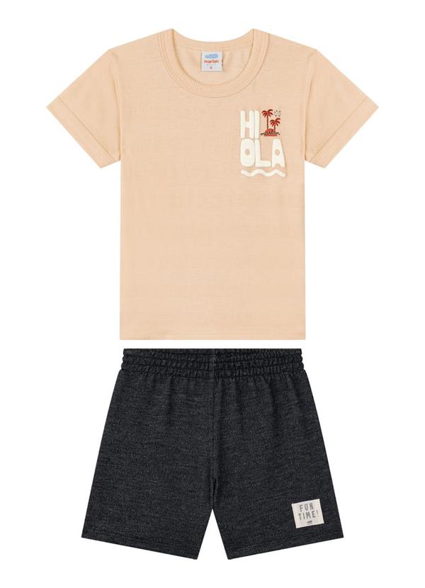 Marlan - Conjunto Camiseta e Bermuda Laranja 2
