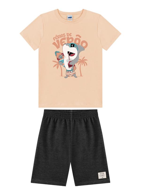 Marlan - Conjunto Camiseta e Bermuda Laranja