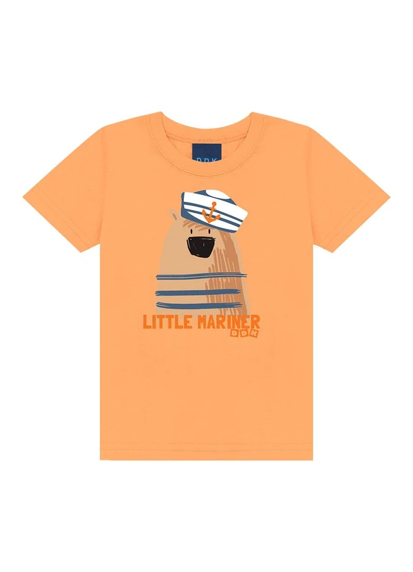 Ddk - Conjunto Camiseta e Bermuda Laranja