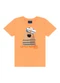 Ddk - Conjunto Camiseta e Bermuda Dino Vermelho - variação: Laranja