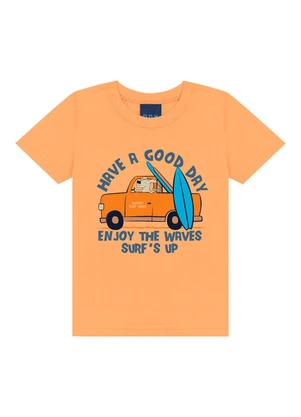 Ddk - Conjunto Camiseta e Bermuda Laranja - DDK