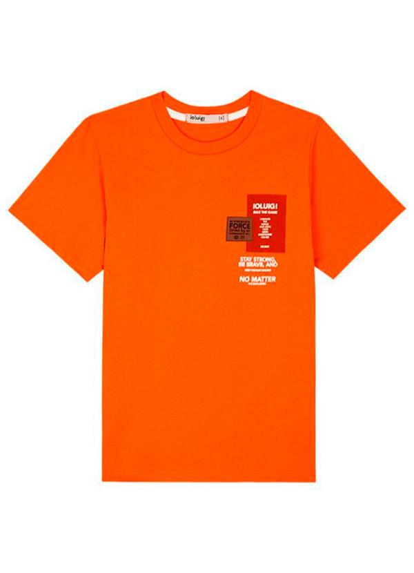 Ioluig - Conjunto Camiseta e Bermuda Linho Laranja 3