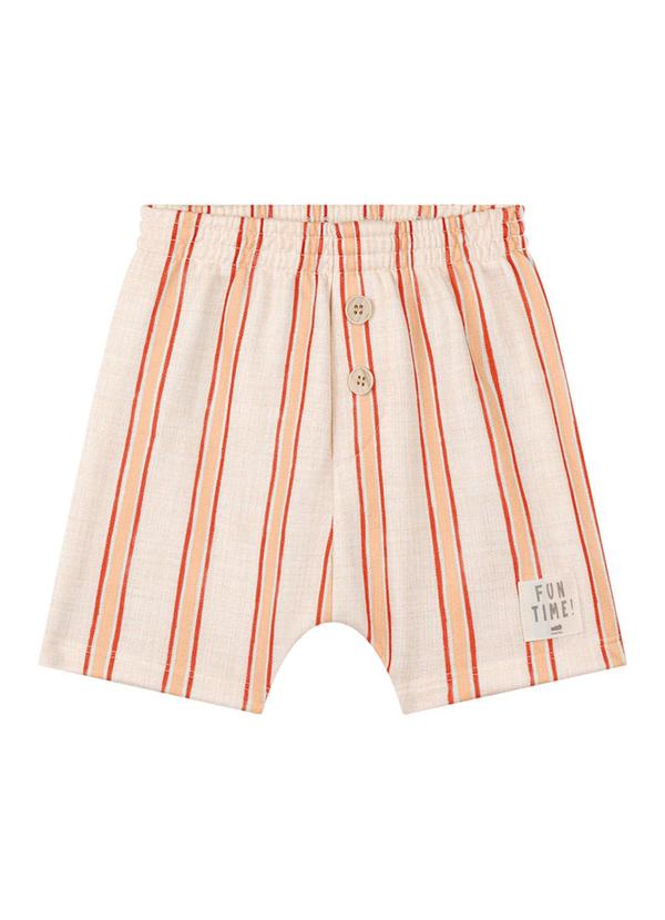 Marlan - Conjunto Camiseta e Bermuda Listrado Laranja 4