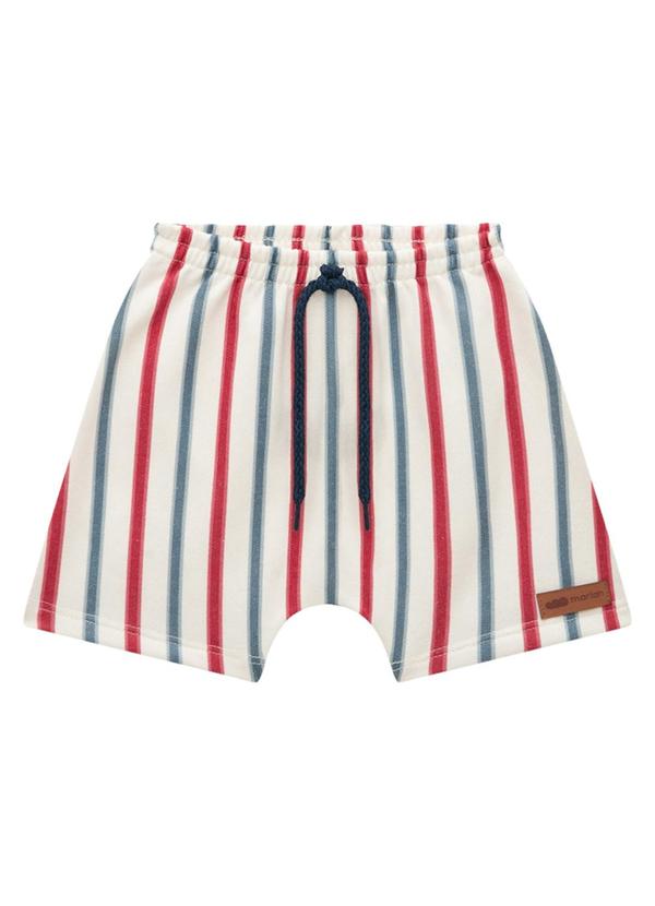 Marlan - Conjunto Camiseta e Bermuda Listrado Navy Azul 4