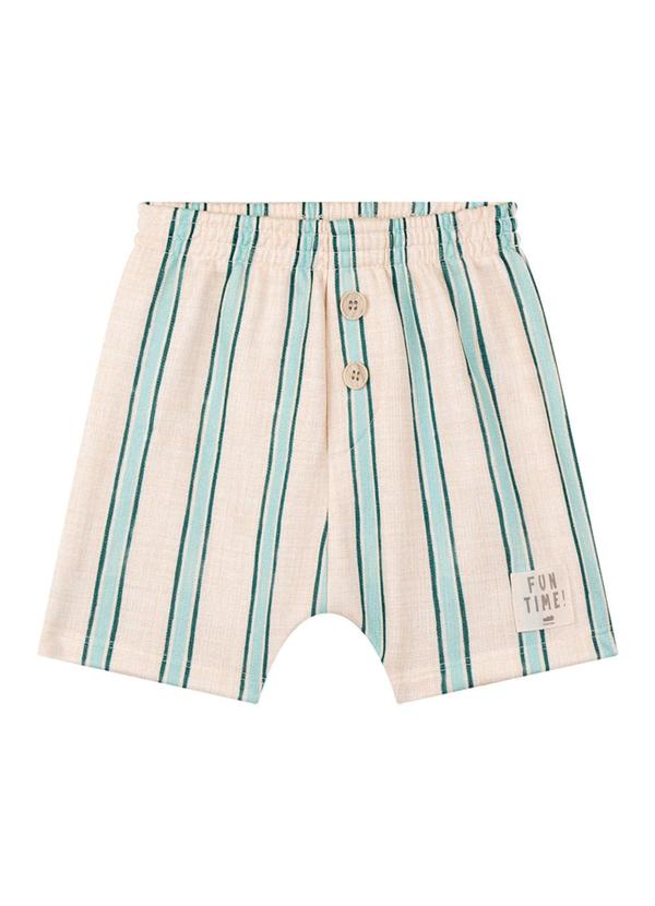 Marlan - Conjunto Camiseta e Bermuda Listrado Verde 3