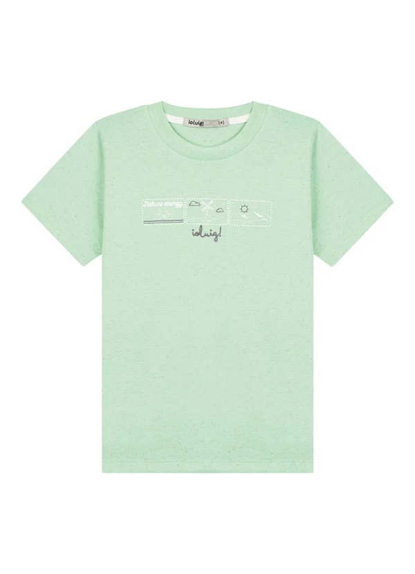 Ioluig - Conjunto Camiseta e Bermuda Listras Verde 2