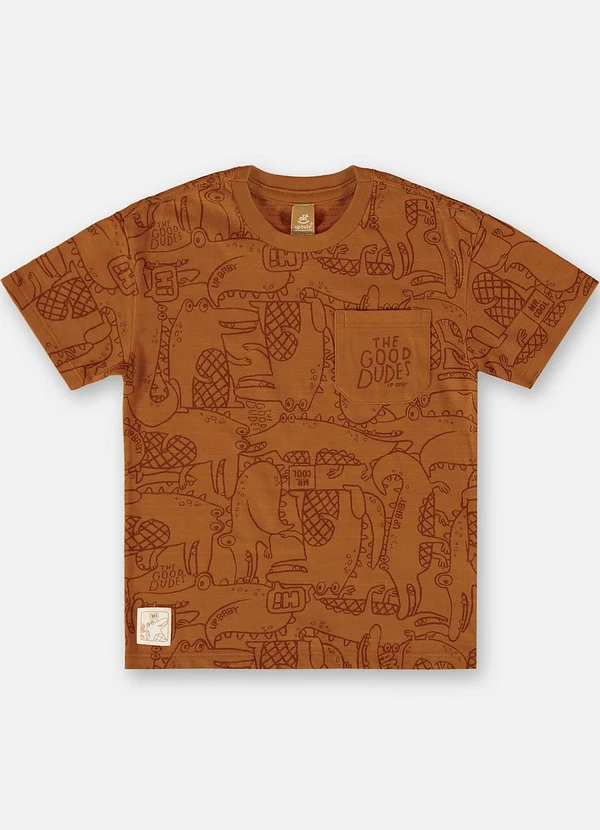 Up Baby - Conjunto Camiseta e Bermuda Marrom 4