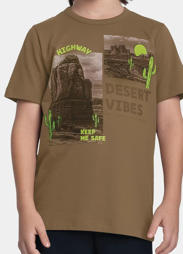 Fakini Kids - Conjunto Camiseta e Bermuda Marrom 3