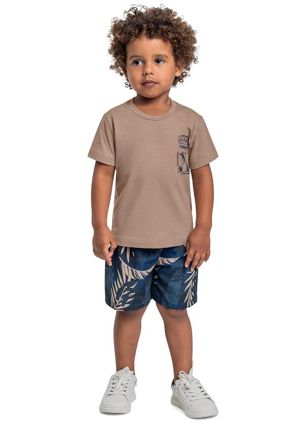 Bee Loop - Conjunto Camiseta e Bermuda Marrom