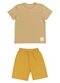 Marlan - Conjunto Camiseta e Bermuda Bege - variação: Marrom
