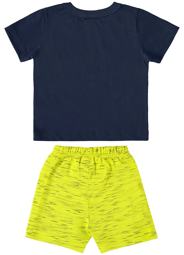 Guloseima - Conjunto Camiseta e Bermuda Menino Azul 2