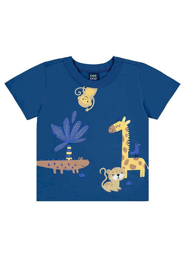 Bee Loop - Conjunto Camiseta e Bermuda Menino Azul 3