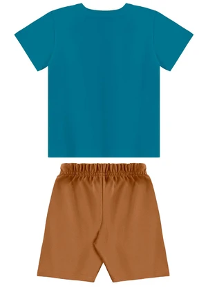 Bee Loop - Conjunto Camiseta e Bermuda Menino Azul - BEE LOOP