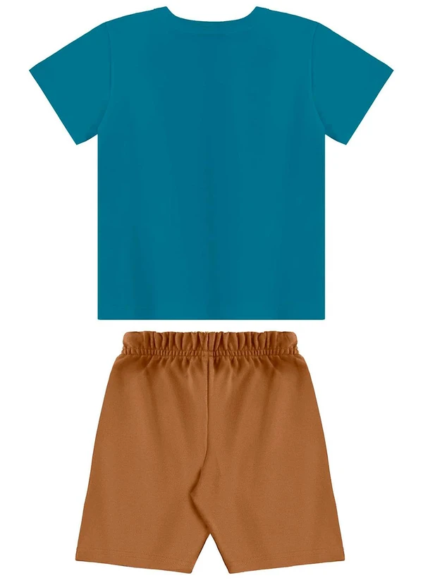 Bee Loop - Conjunto Camiseta e Bermuda Menino Azul 2