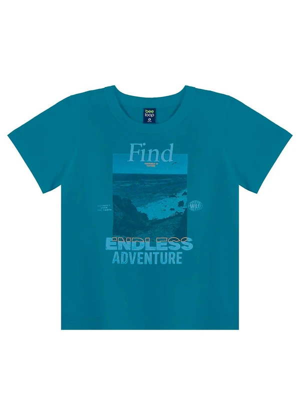 Bee Loop - Conjunto Camiseta e Bermuda Menino Azul 3