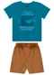Bee Loop - Conjunto Camiseta e Bermuda Menino Verde - variação: Azul