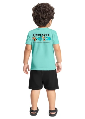 Conjunto Camiseta e Bermuda Menino Bee Loop Azul - BEE LOOP