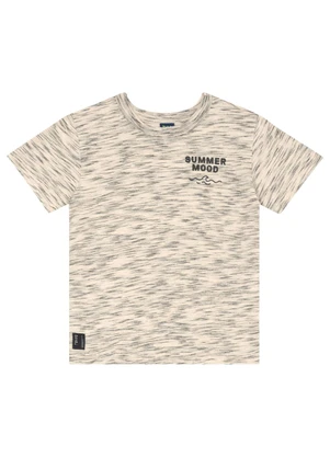 Conjunto Camiseta e Bermuda Menino Bee Loop Bege - BEE LOOP