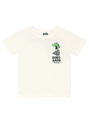 Conjunto Camiseta e Bermuda Menino Bee Loop Branco - BEE LOOP