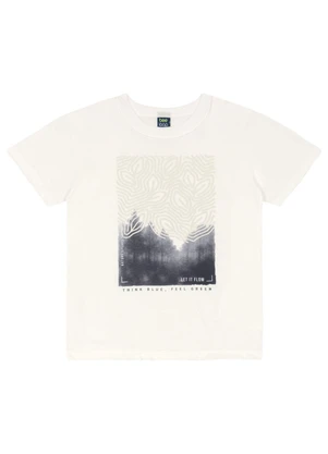 Conjunto Camiseta e Bermuda Menino Bee Loop Branco - BEE LOOP