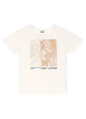 Conjunto Camiseta e Bermuda Menino Bee Loop Branco - BEE LOOP