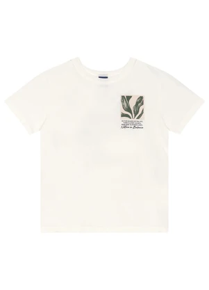 Conjunto Camiseta e Bermuda Menino Bee Loop Branco - BEE LOOP