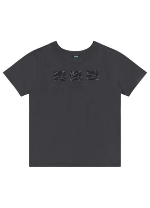 Conjunto Camiseta e Bermuda Menino Bee Loop Cinza - BEE LOOP
