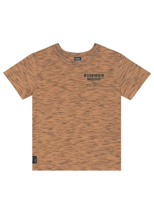 Conjunto Camiseta e Bermuda Menino Bee Loop Marrom - BEE LOOP