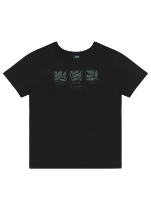 Conjunto Camiseta e Bermuda Menino Bee Loop Preto - BEE LOOP