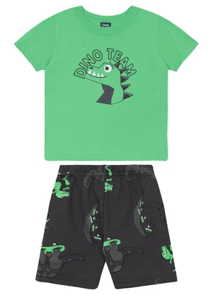 Conjunto Camiseta e Bermuda Menino Bee Loop Verde - BEE LOOP