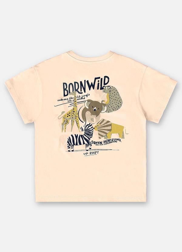 Up Baby - Conjunto Camiseta e Bermuda Menino Bege 6