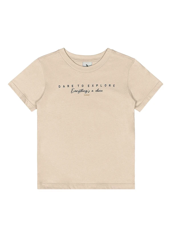 Quimby - Conjunto Camiseta e Bermuda Menino Bege 3