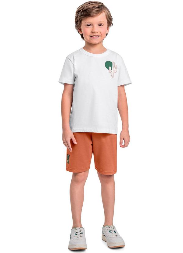 Bee Loop - Conjunto Camiseta e Bermuda Menino Branco