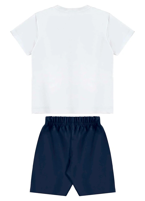 Bee Loop - Conjunto Camiseta e Bermuda Menino Branco 3