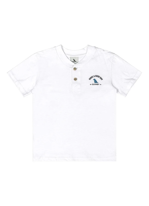 Quimby - Conjunto Camiseta e Bermuda Menino Branco 3