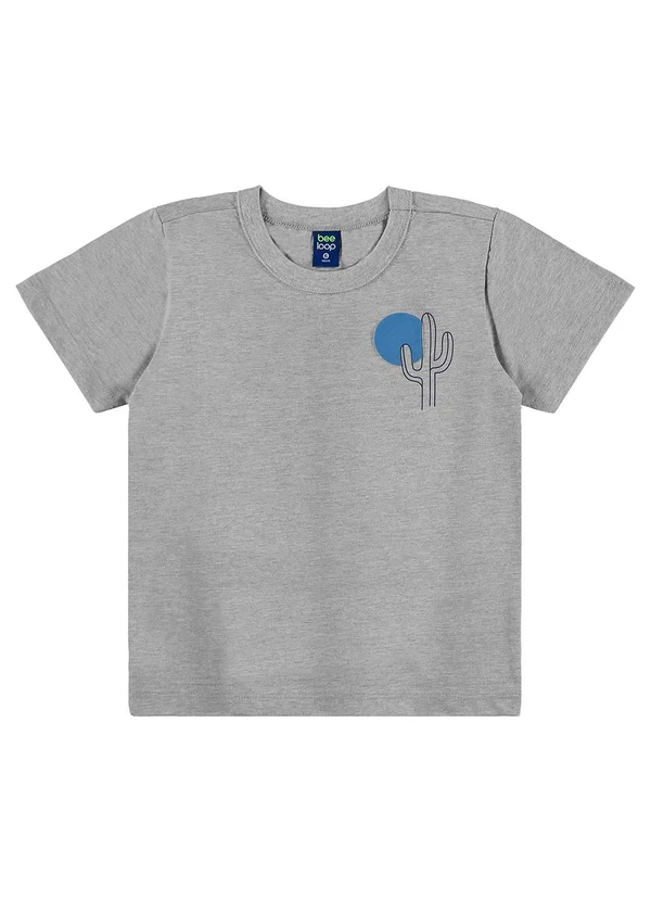Bee Loop - Conjunto Camiseta e Bermuda Menino Cinza 3