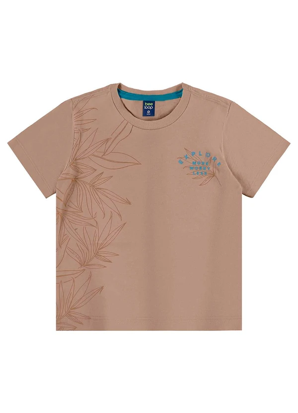 Bee Loop - Conjunto Camiseta e Bermuda Menino Marrom 3